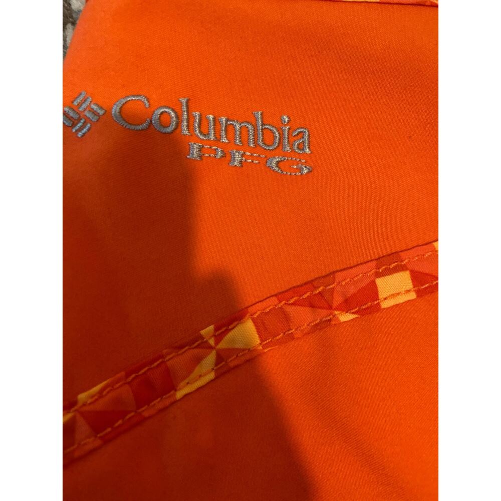 COLUMBIA Omni Shade Shorts SIZE 10 Pockets Orange sun protection - Picture 5 of 6